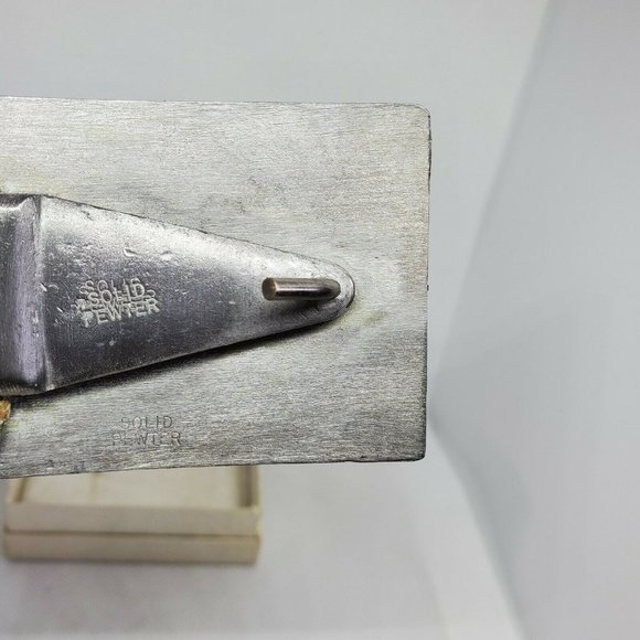 Hudson-Fulton Celebration 1609-1909 U.S Postage 2 Cents Solid Pewter Belt Buckle - Picture 5 of 10